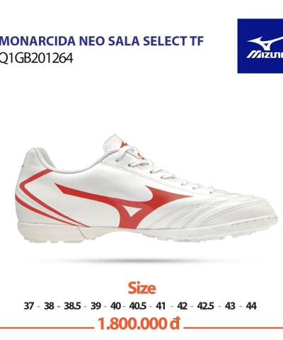 [CHÍNH HÃNG]MIZUNO MONARCIDA NEO SALA SELECT TF phiên bản trắng